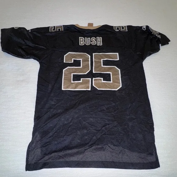 Reebok NFL New Orleans Saints‎ Reggie Bush 25 Football Jersey Mens Large
